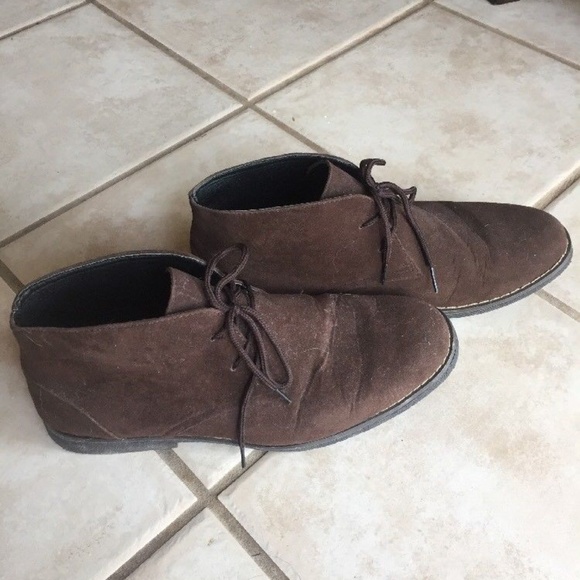 Oak & Rush Other - Oak & Rush Mens Chukka Boots Faux Suede NWOT